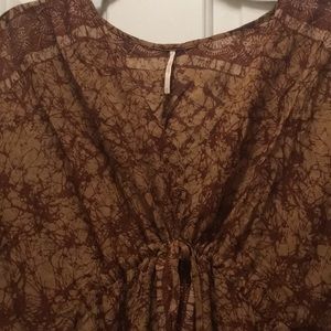 Free People fall boho maxi dress M